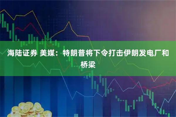 海陆证券 美媒：特朗普将下令打击伊朗发电厂和桥梁