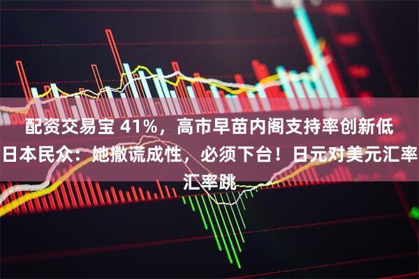 配资交易宝 41%,高市早苗内阁支持率创新低,日本民众:她撒谎成性,必须下台!日元对美元汇率跳